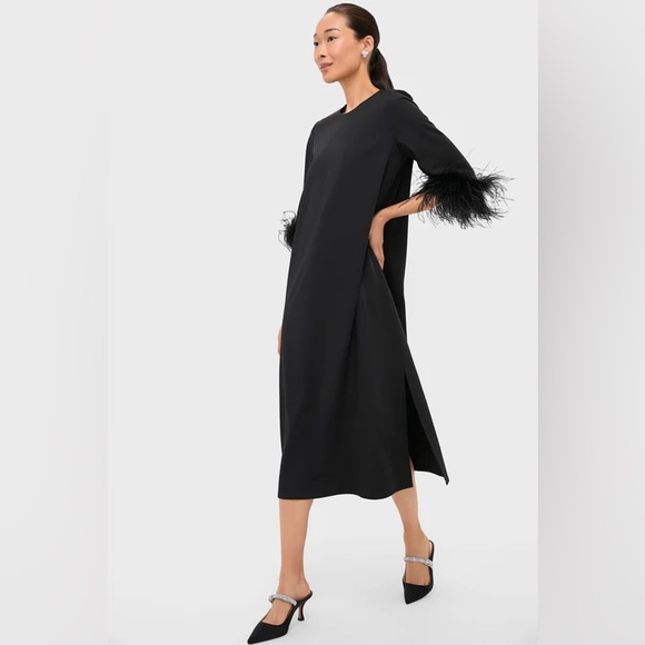 Tuckernuck Black Jamie Feather Dress, XS - Picture 1 of 8